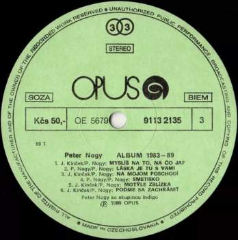 Peter Nagy: Album 1983-89