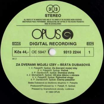 Beáta Dubasová: Za Dverami Mojej Izby