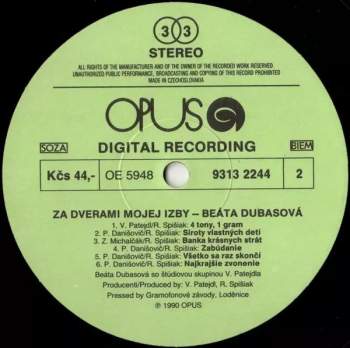Beáta Dubasová: Za Dverami Mojej Izby