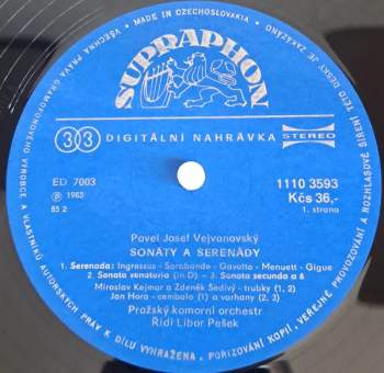Pavel Josef Vejvanovský: Sonatas