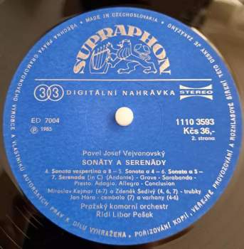 Pavel Josef Vejvanovský: Sonatas