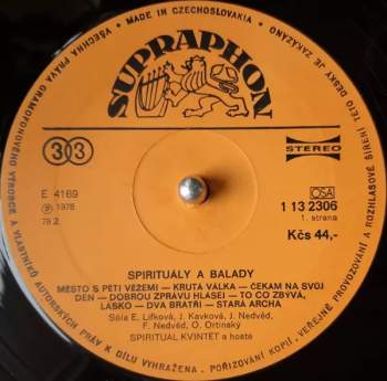 Spirituál Kvintet: Spirituály A Balady (80 1)