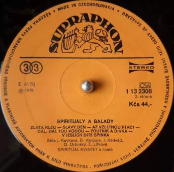 Spirituál Kvintet: Spirituály A Balady (80 1)