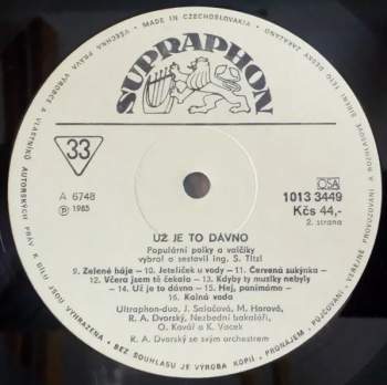 R. A. Dvorský Orchestra: Už Je To Dávno... (85 2)