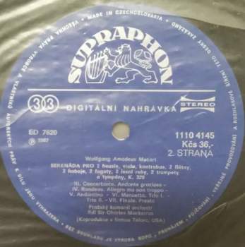 Wolfgang Amadeus Mozart: Malá Noční Hudba /K.525 / Serenáda S Poštovním Rohem / K.320