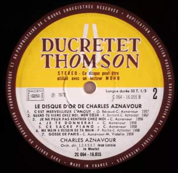 Charles Aznavour: Le Disque D'or De Charles Aznavour