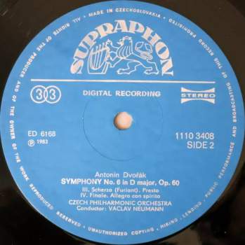 The Czech Philharmonic Orchestra: Sixth Symphony