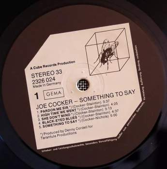 Joe Cocker: Something To Say