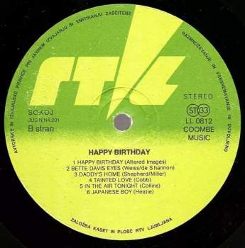 Unknown Artist: Happy Birthday