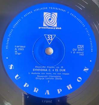 Slovak Radio Symphony Orchestra: Symphonie C.4 Es Dur Op.38