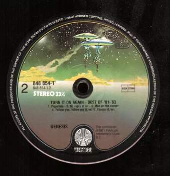 Genesis: Turn It On Again - Best Of '81 - '83