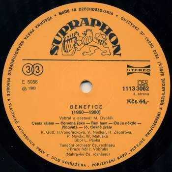 Czechoslovak Radio Dance Orchestra: Benefice