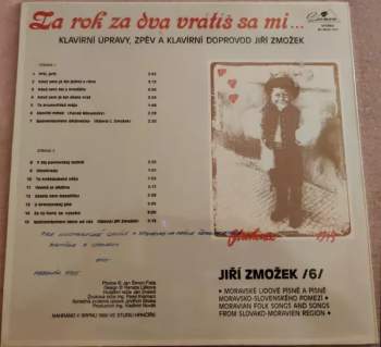 Jiří Zmožek: Za Rok Za Dva Vrátiš Sa Mi... = After One Or Two Years Come Back To Me...