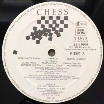 Benny Andersson: Chess CLR