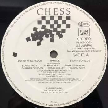 Benny Andersson: Chess CLR