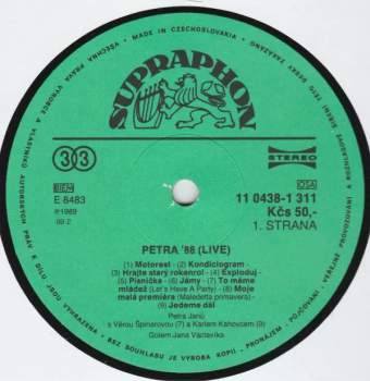 Petra Janů: Petra '88 Live