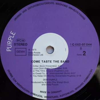 Deep Purple: Come Taste The Band