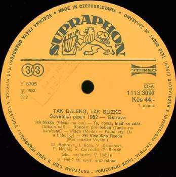 Various: Tak Daleko, Tak Blízko (Sovětská Píseň Ostrava '82) 