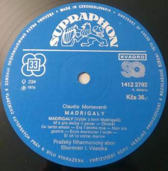 Josef Veselka: Madrigaly
