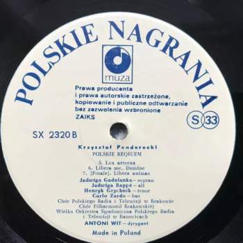 Krzysztof Penderecki: Polskie Requiem = Polish Requiem
