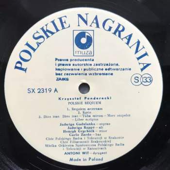 Krzysztof Penderecki: Polskie Requiem = Polish Requiem