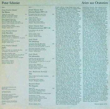 Peter Schreier: Arien Aus Oratorien