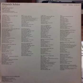 Heinrich Schütz: Symphoniae Sacrae I SWV 257-276