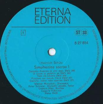 Heinrich Schütz: Symphoniae Sacrae I SWV 257-276