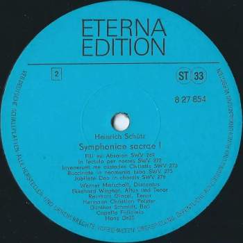Heinrich Schütz: Symphoniae Sacrae I SWV 257-276