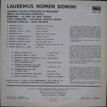 Collegium Musicae Sacrae: Laudemus Nomen Domini