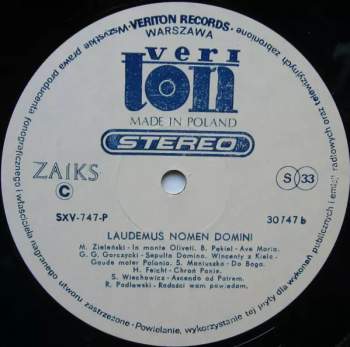 Collegium Musicae Sacrae: Laudemus Nomen Domini
