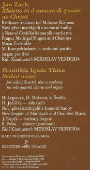 Adam Václav Michna Z Otradovic: Česká Velikonoční Muzika / Motetto In D Minore De Passione Christi / Stabat Mater