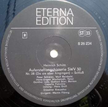 Heinrich Schütz: Auferstehungshistorie SWV 50