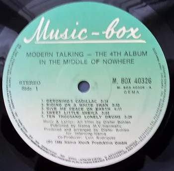 Modern Talking: In The Middle Of Nowhere - The 4th Album