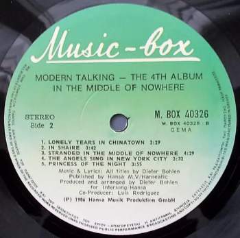 Modern Talking: In The Middle Of Nowhere - The 4th Album