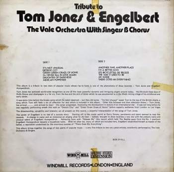 The Vale Orchestra With Singers & Chorus: Tribute To Tom Jones And Engelbert