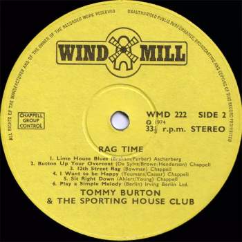 Tommy Burton: Rag Time