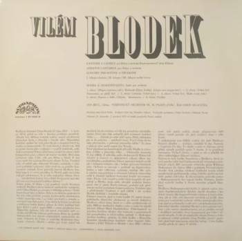 Vilém Blodek: Fantazie A Caprice / Andante Cantabile / Koncert Pro Flétnu A Orchestr / Hudba K Shakespearovi