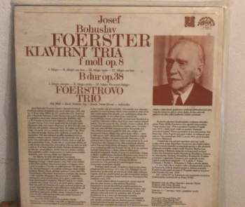 Josef Bohuslav Foerster: Klavirni Tria : F Moll Op. 8 / B Dur Op. 38