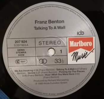 Franz Benton: Talking To A Wall