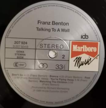 Franz Benton: Talking To A Wall