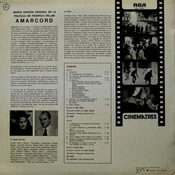 Nino Rota: Amarcord (Banda Sonora Original De La Pelicula De Federico Fellini)