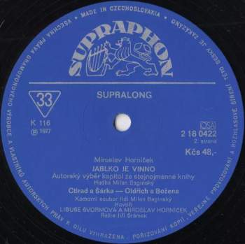 Miroslav Horníček: Jablko Je Vinno
