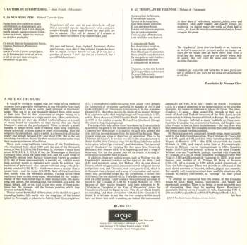 The Early Music Consort Of London: Music Of The Crusades (Songs Of Love And War)