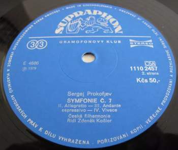 The Czech Philharmonic Orchestra: Symfonie Č.1 D Dur "Klasická" / Symfonie Č.7