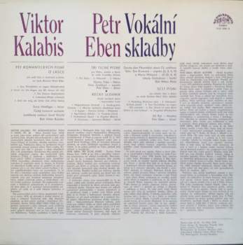Petr Eben: Vokální Skladby