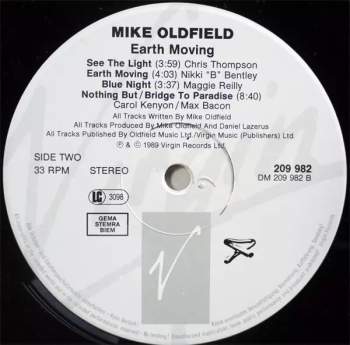 Mike Oldfield: Earth Moving