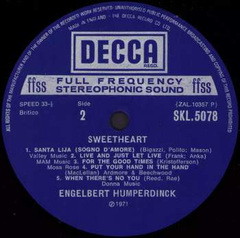 Engelbert Humperdinck: Sweetheart