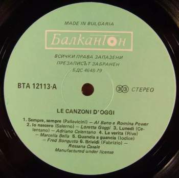 Various: Le Canzoni D' Oggi