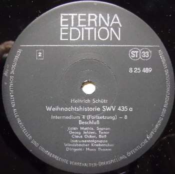 Heinrich Schütz: Weihnachtshistorie
